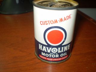 Texaco Havoline Motor Oil 4 oz Mini Oil Can Promo Bank