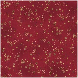 Fabric Enjoy Christmas by Stof Fabrics Stars Dots on Red