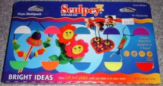 Sculpey 10 PC Multipack Bright Ideas Oven Bake Clay