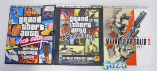 Lot of BradyGames Stratgy Guides Grand Theft Auto San Andreas, Vice 