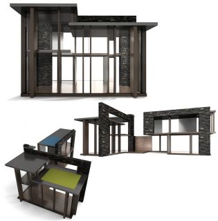 Brinca Dada Edward Dollhouse Kit Floor to Ceiling Glass Windows 6 Room 
