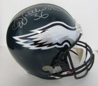 Brian Westbrook Autographed Eagles Full Size Helmet JSA