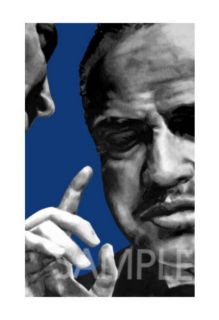 Godfather Marlon Brando Art Canvas Movie Poster Print