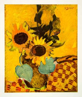   Sunflowers Still Life Plant Expression Abstract Georges Braque