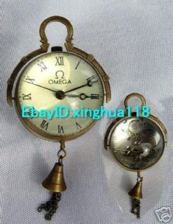 Collectibles Chinese Brass Quartz Crystal Ball Pocket Watches