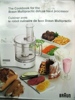 Braun Multipractic Deluxe Food Processor Inst Book