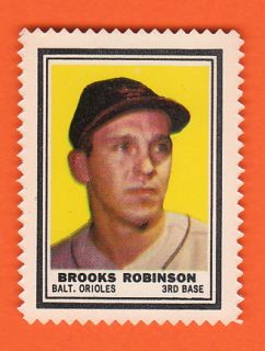 Brooks Robinson 1962 Topps Stamp Nice High Grade