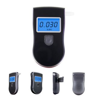 Professinal Digital Alcohol Tester Detector Breathalyzer Blue 