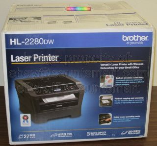 New Brother HL 2280DW 27ppm Laser AIO Printer Copy Scan Network WiFi 