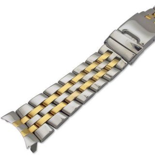 24mm Gold Stainless Watch Band for Breitling Navitimer