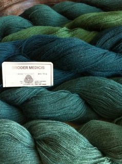 Lot F 5 French Broder Medicis Wool Yarn Hanks for Tapestry 
