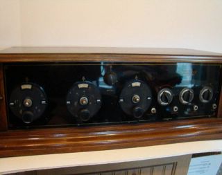 Antique Bremer Tully Nameless Tube Radio Receiver Excellent Near 