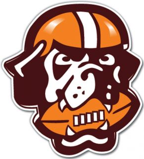 Cleveland Browns Throwback NFL Football Vinyl Decal Sticker 4 Sizes 