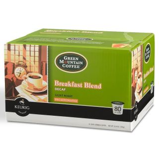 Green Mountain Coffee Breakfast Blend Decaf K Cup Packs 80 Ct Brand 