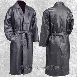   Trench Coat Duster Full Length Double Breasted Overcoat Lined
