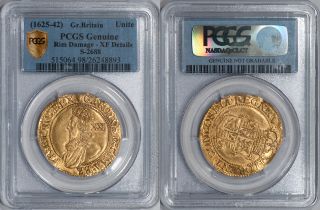 Great Britain Charles I Gold Unite CA 1629 30 Tower Mint PCGS Genuine 