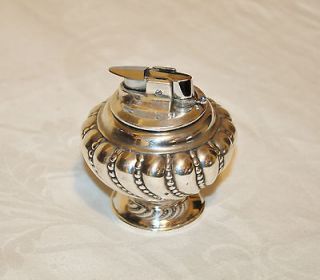 vintage silverplate ronson gas table lighter  28