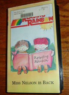 used reading rainbow episode vhs miss nelson is back time