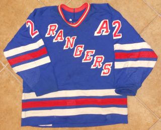 Brian Leetch Early 1990s NY Rangers Game Jersey