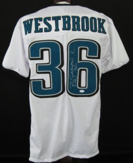Brian Westbrook Eagles Autographed Signed Jersey JSA