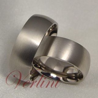   Rings His Her Wedding Bands Matching Set Brushed Bridal Jewelry