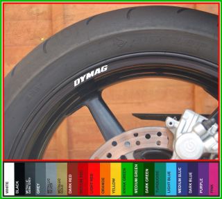 DYMAG Wheel Rim Decals Stickers x8   carbon lightweight magnesium 16.5 