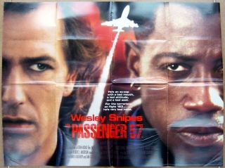 Passenger 57 1992 Original Cinema Quad Movie Poster Wesley Snipes 