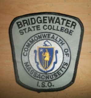 Bridgewater State College I S O Patch Massachusetts law police 