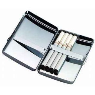 Personalized Silver Cigarette Case Engraved Free Perfect Smokers Gift 