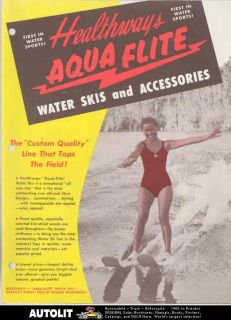   Aqua Flite Water Skis Tow Ropes Bridles Bindings Brochure