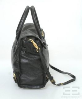 Rebecca Minkoff Black Leather Brynn Satchel Bag New