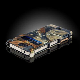   iNoxCase iPhone 4 4S CAMOUFLAGE BTI Nitride Stainless Steel Inox Case
