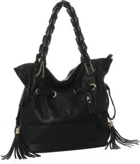 black britton slouchy tote fit inside view rear view top zipper 