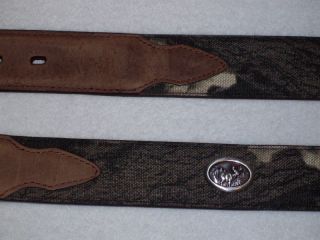 Mens Camo Brown Leather Rocky Boot Belt w Conchos 44
