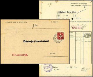   PROTECTORATE BOHEMIA AND MORAVIA RAILROAD CARD 1944 DEUTSCH BROD BRUNN