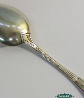 Fine Antique Set Of 800 Silver 6 Spoons Buchwald Germany Ca 1900