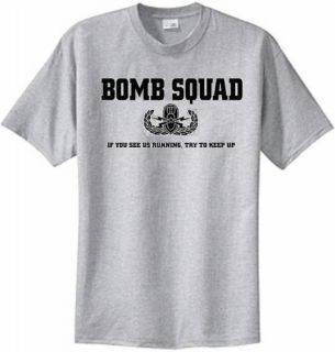 Bomb Squad T shirt US Marine Corps Army Navy Air Force USMC USN Police 