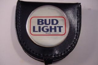 bud light beer black coin holder change purse