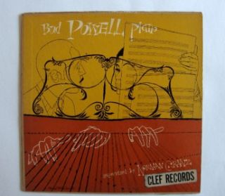 Bud Powell Piano Solos Clef Records Max Roach 10 LP DSM Jazz Vinyl 