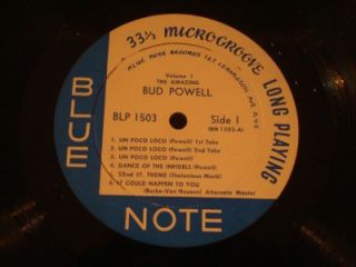 BUD POWELL on BLUE NOTE The amazing bud powell 1503 DG JAZZ LP