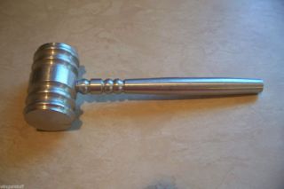 Metal Gavel great for judges teachers lawyers or auctioneers