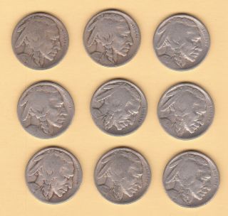 1927 Buffalo Nickel 5 Cents UNITED STATES Five Cent Coins Indian 