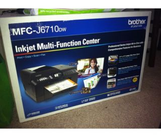 Brother MFC J6710DW All in One Inkjet Color Printer Fax Scanner Copier 