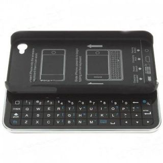   Low Profile Slide Out Bluetooth Keyboard Case Apple iPhone 4 4S BOXW