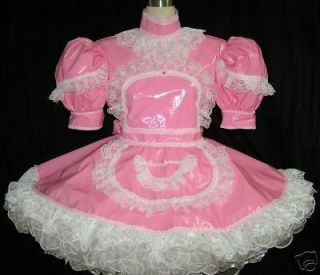 bbt pvc adult sissy maid dress