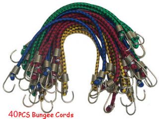 40 pc bungee cord tie down 3 16 x 10