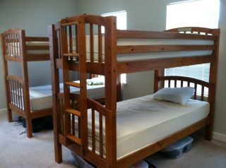 Twin Size Bunk Beds w/ Ladder and Bunkie Boards