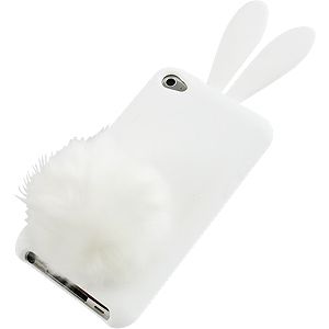 White Bunny Cover Case for Apple iPod Touch 4th Gen