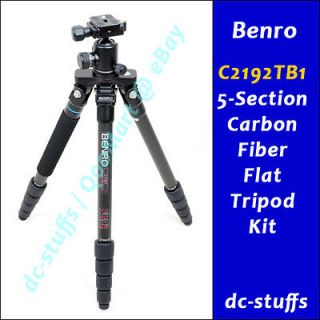 BENRO C2192TB1 Carbon FLAT Tripod & MPU100 L Plate Package *C2692TB1 