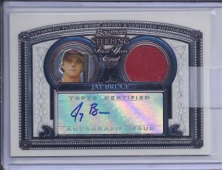 2005 Bowman Sterling Baseball Jay Bruce First Year Auto Jersey Card BS 